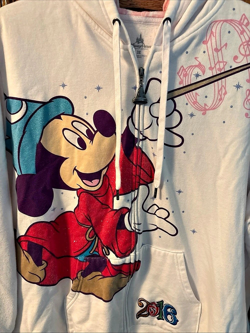 Disney 2016 Walt Disney World Music, Magic, Memories hoodie Graphic Hoodie Size - Picture 4 of 12